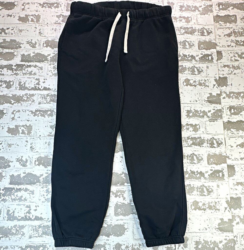 Forever 21 Mens Large Black Fleece Jogger Sweatpants Drawstring Athletic Casual
